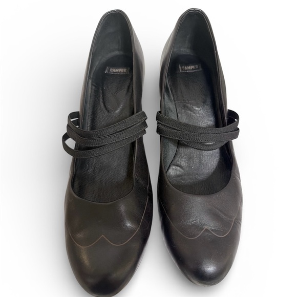 Camper Shoes - Camper Black Leather Mary Jane Block Heel EU 41 US 10–10.5
